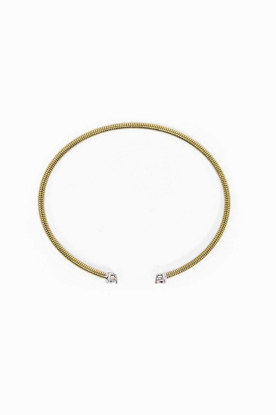 Pulseras Leandra Studio | Pulsera Cabo Flex Diamantes Oro Amarillo