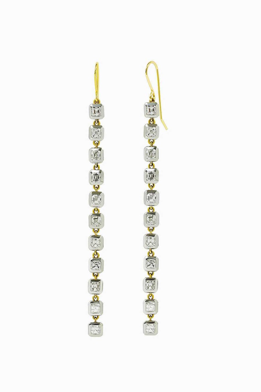 Pendientes Leandra Studio | Pendientes 22 Diamantes White Gold