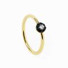 Anillos Leandra Studio | Anillo Midnight S Yellow Gold