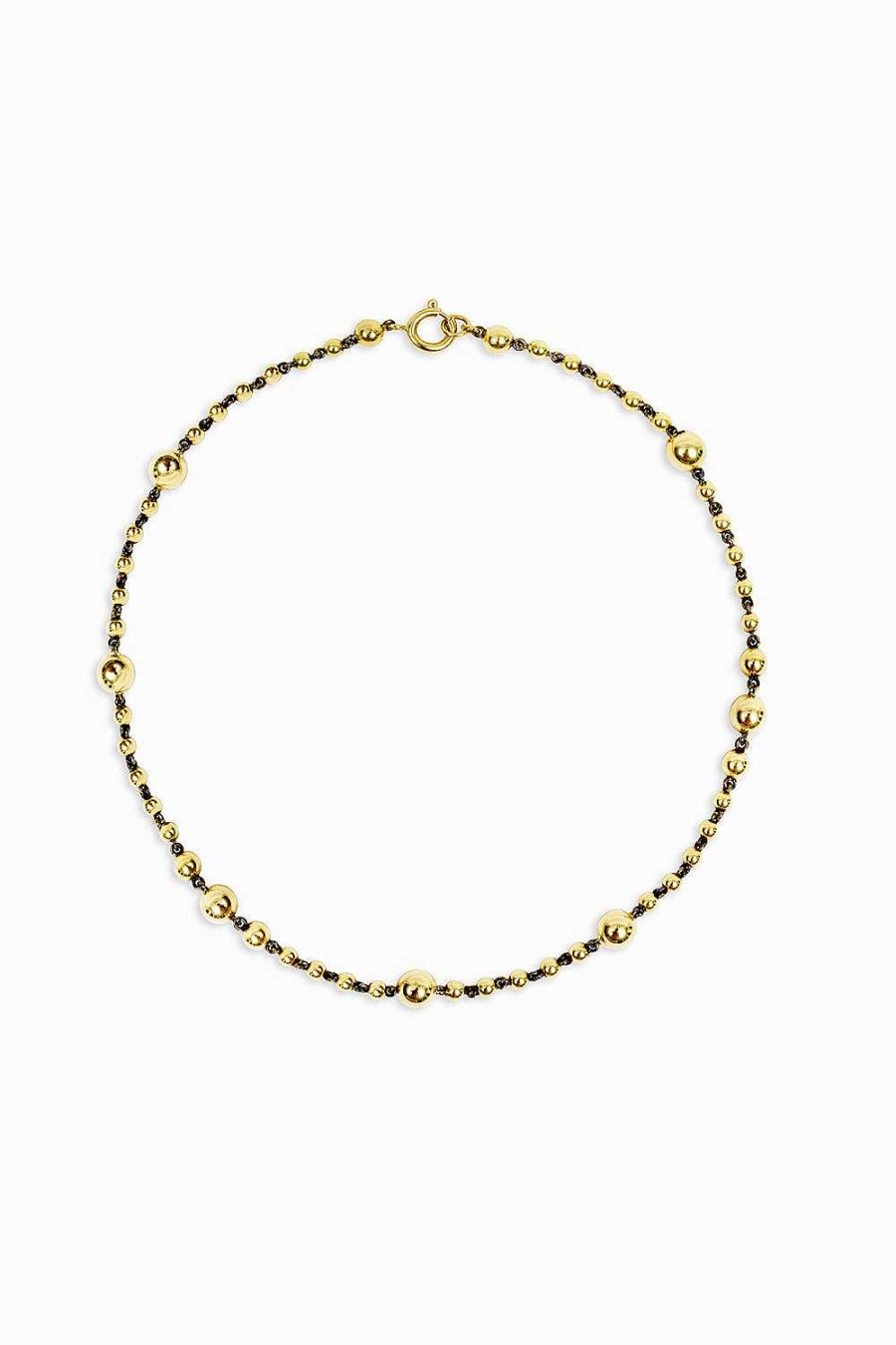 Collares Leandra Studio | Collar Multi Bolas Yellow Gold