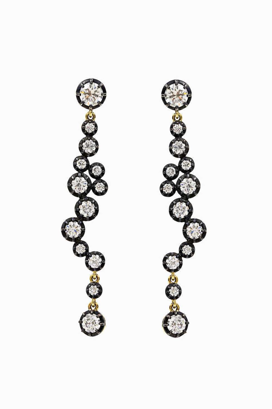 Pendientes Leandra Studio | Pendientes Iconic Midnight Oro Amarillo