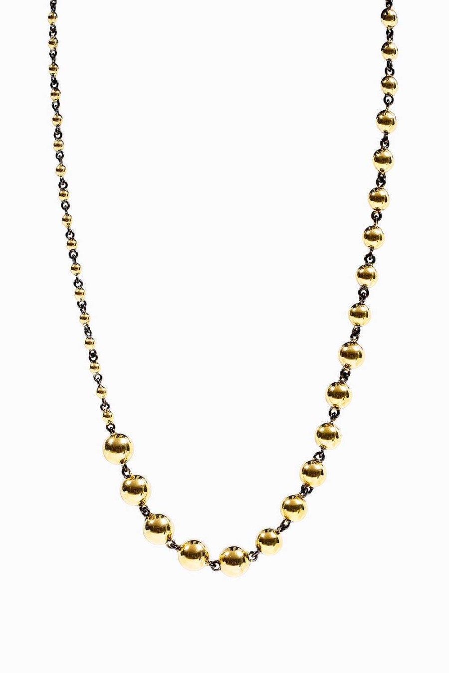 Collares Leandra Studio | Collar Bolas Duo Yellow Gold