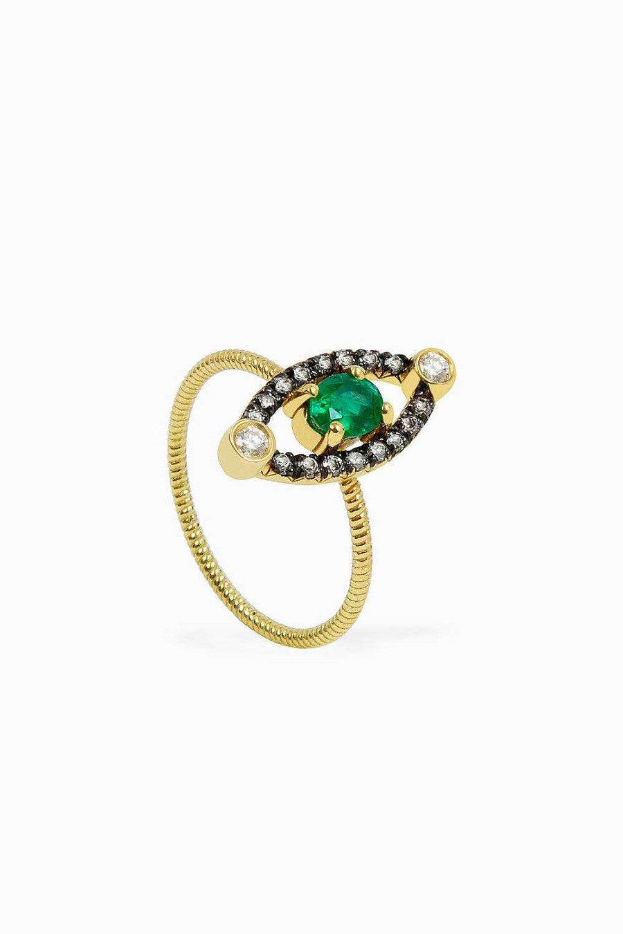 Anillos Leandra Studio | Anillo Eye Yellow Gold