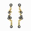 Pendientes Leandra Studio | Pendientes Moni Midnight Yellow Gold