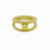 Anillos Leandra Studio | Anillo Cushion Amarillo Yellow Gold