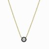 Collares Leandra Studio | Colgante Con Diamante 0.21 Ct. Yellow Gold