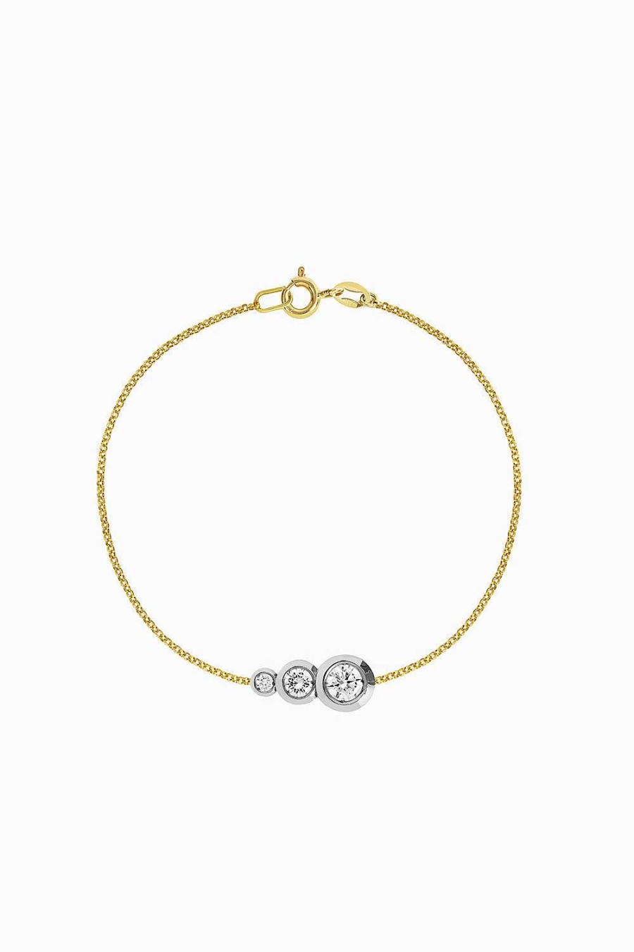 Pulseras Leandra Studio | Pulsera Bies Oro Blanco White Gold