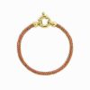 Pulseras Leandra Studio | Pulsera Rosa Yellow Gold