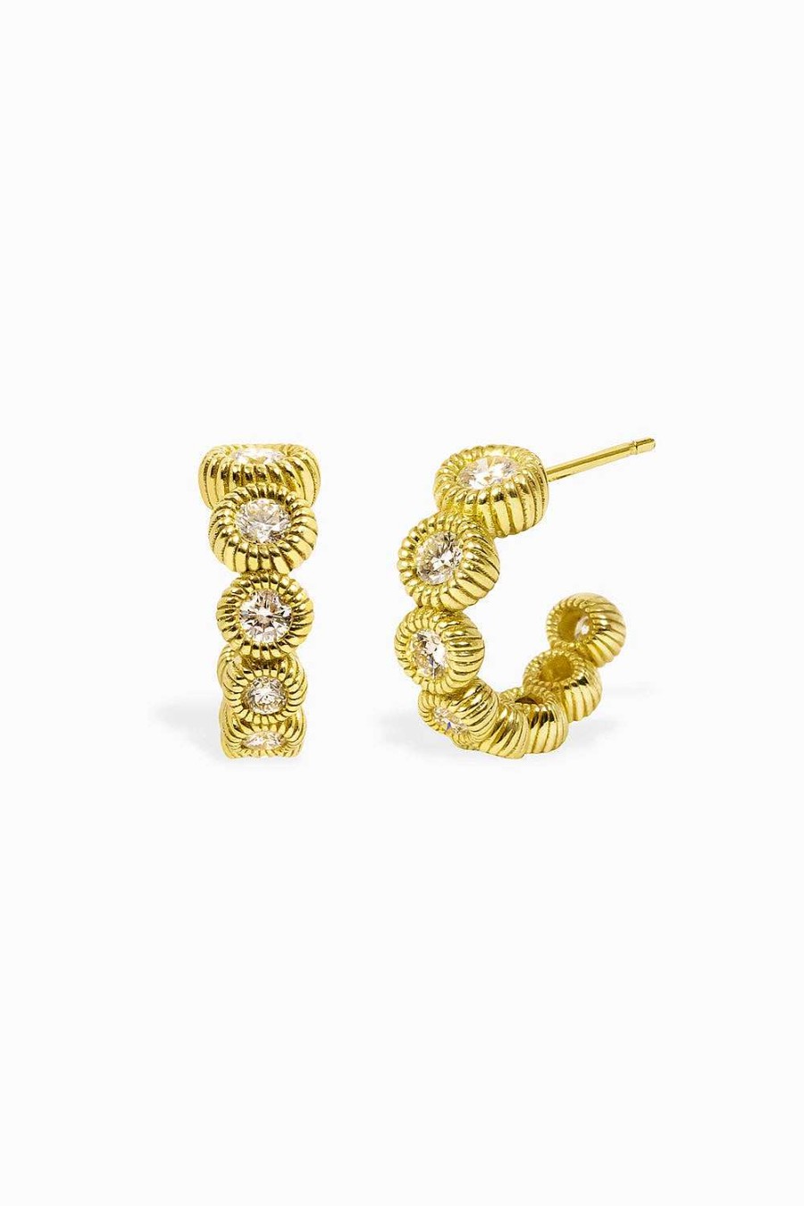 Pendientes Leandra Studio | Pendientes Cabo Brillantes Yellow Gold