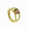 Anillos Leandra Studio | Anillo Fancy Caramelo Yellow Gold