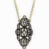 Collares Leandra Studio | Colgante Enredadera Black Rhodium