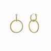 Pendientes Leandra Studio | Pendientes Cabo 2X10Mm 2X20Mm Yellow Gold