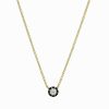 Collares Leandra Studio | Colgante Con Diamante 0.18 Ct. Yellow Gold